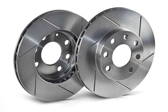 hoofdafbeelding Diameter 257,5 mm, Dikte 12 mm, BTP gegroefde sport remschijven vooras, Alfa Romeo 146 (930) 1.6 i.e. 76 KW / 103 HP, 1994/12 - 1996/12, Type CLASSIC LINE,